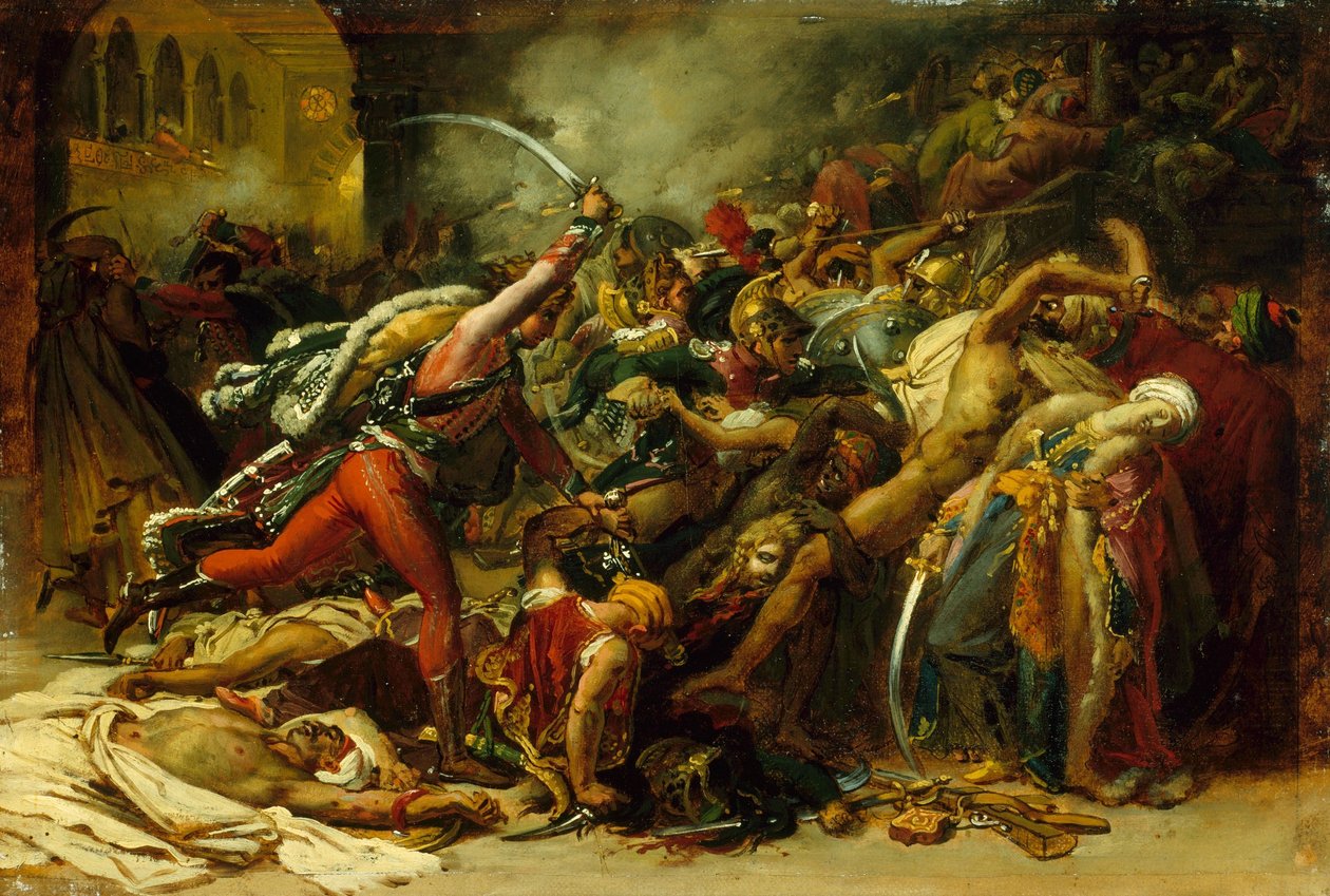 Esboço para A Revolta do Cairo de Anne Louis Girodet de Roussy Trioson