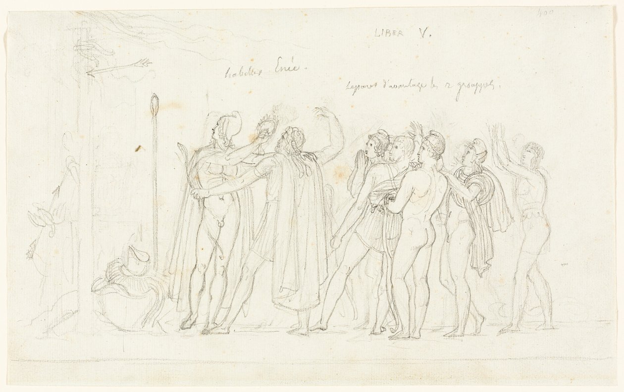O Jogo de Tiro com Arco, da Eneida, Livro V de Anne Louis Girodet de Roussy Trioson