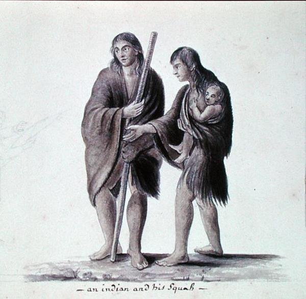 Um índio e a sua Squaw de Anne Marguerite Hyde de Neuville