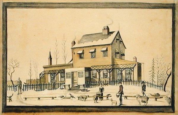 Angélica, Inverno de 1814 (aguarela e grafite sobre papel) de Anne Marguerite Hyde de Neuville