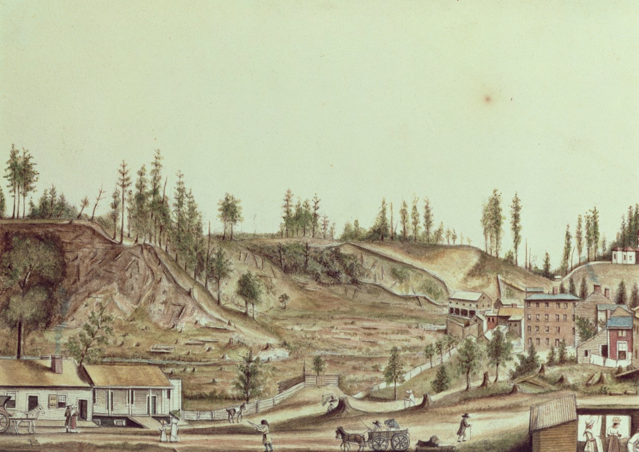 Ballston Spring, Nova York, 1807 de Anne Marguerite Hyde de Neuville