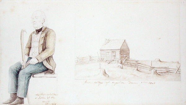 Primeira cabana de Angelica, e The First Settler of Allegany County, New York de Anne Marguerite Hyde de Neuville