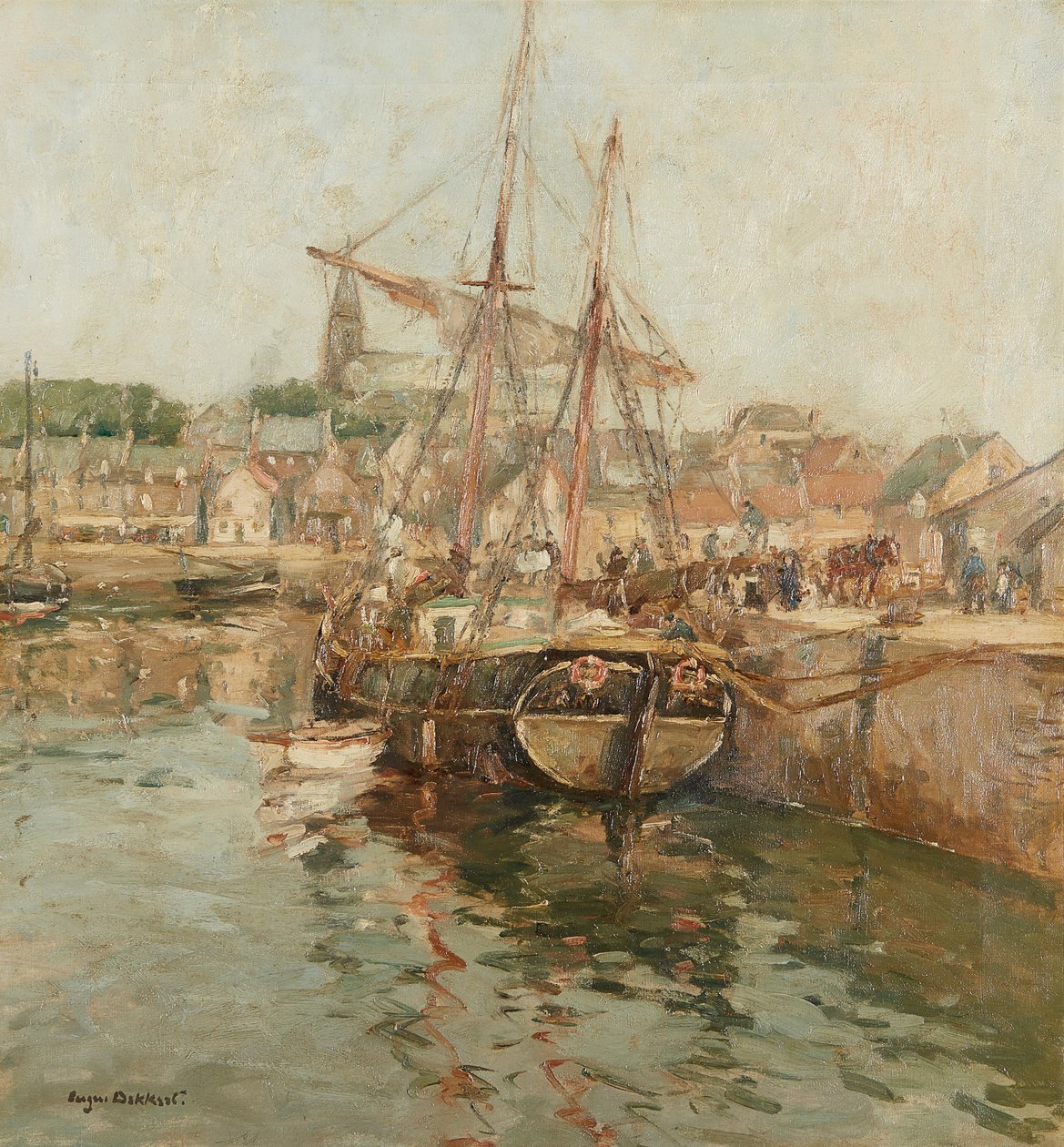 Prato de fruta (óleo a bordo) de Anne Redpath