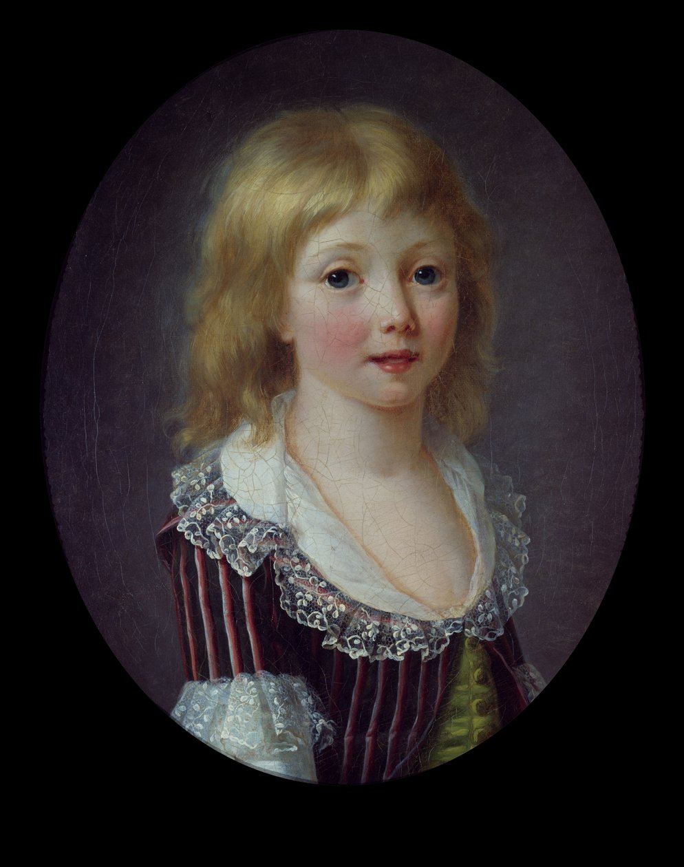 Um garotinho da família Comminges, 1785-90 de Anne Rosalie 1752 94 attr. to Filleul