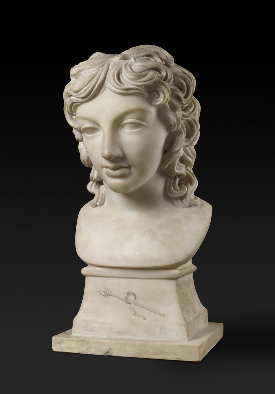 Busto retrato do príncipe Henry Lubomirski no personagem de Baco, c. 1787 (mármore de carrara) de Anne Seymour Damer