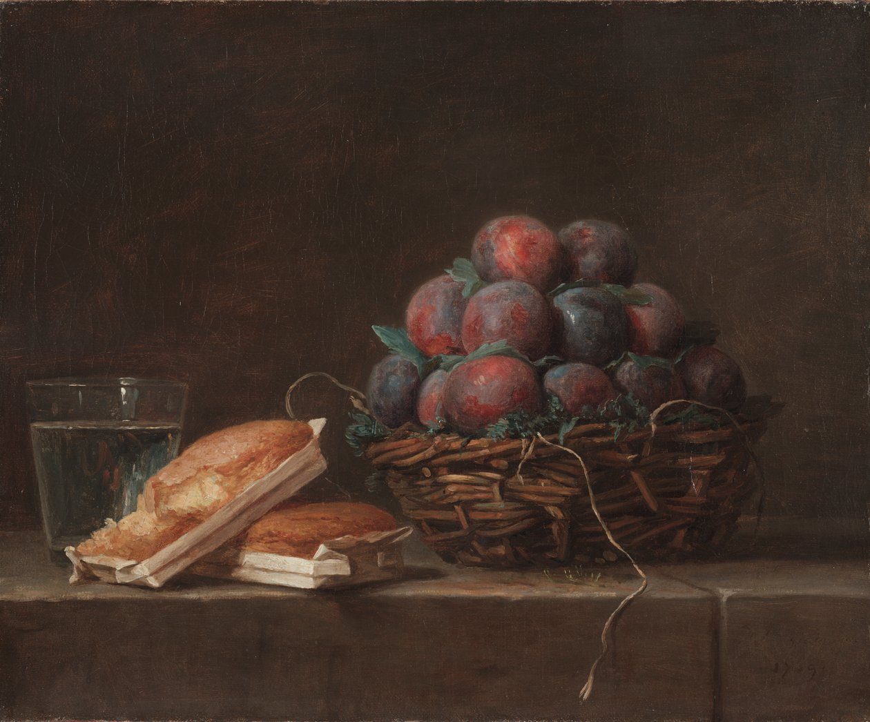Cesta de Ameixas de Anne Vallayer Coster