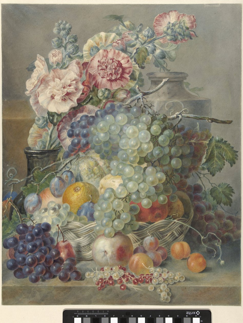 Natureza morta com frutos e flores de Annette Reijerman