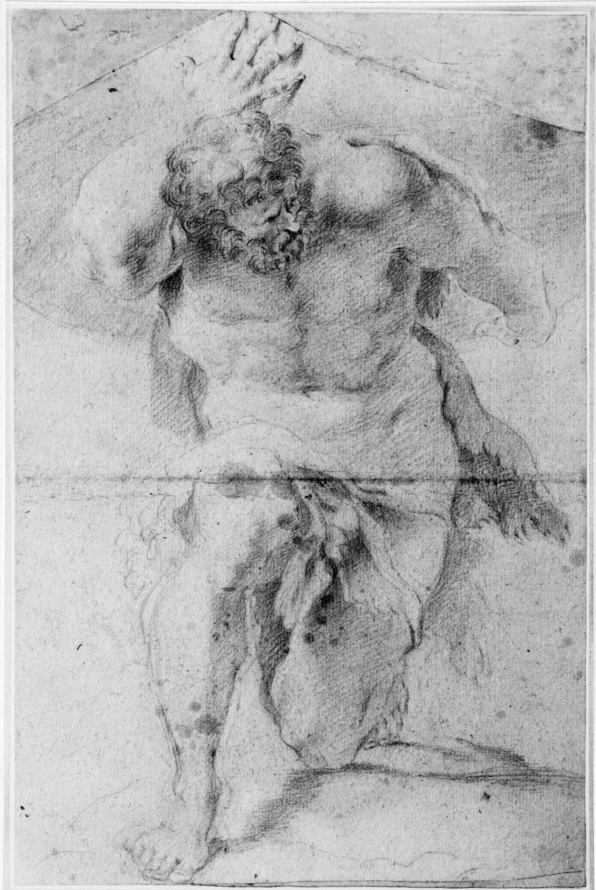 Hércules segurando o mundo de Annibale Carracci