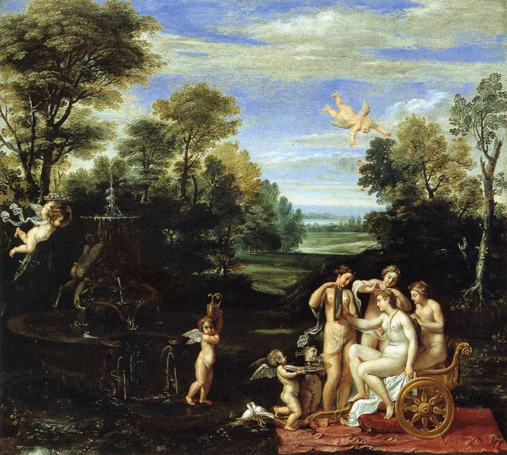 Paisagem com o banheiro de Vênus de Annibale Carracci