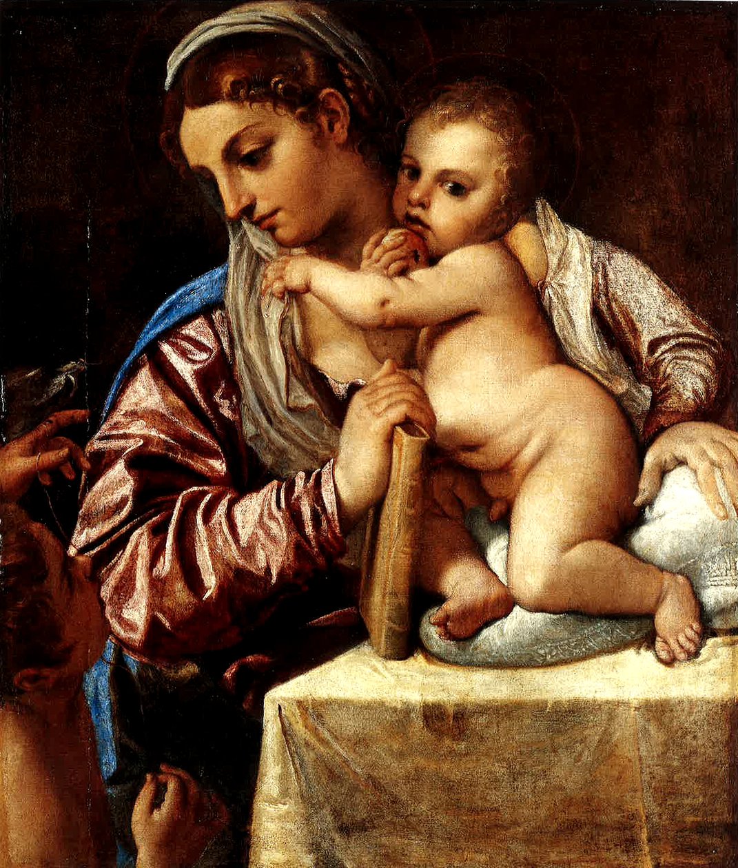 Madonna e criança com o jovem São João de Annibale Carracci