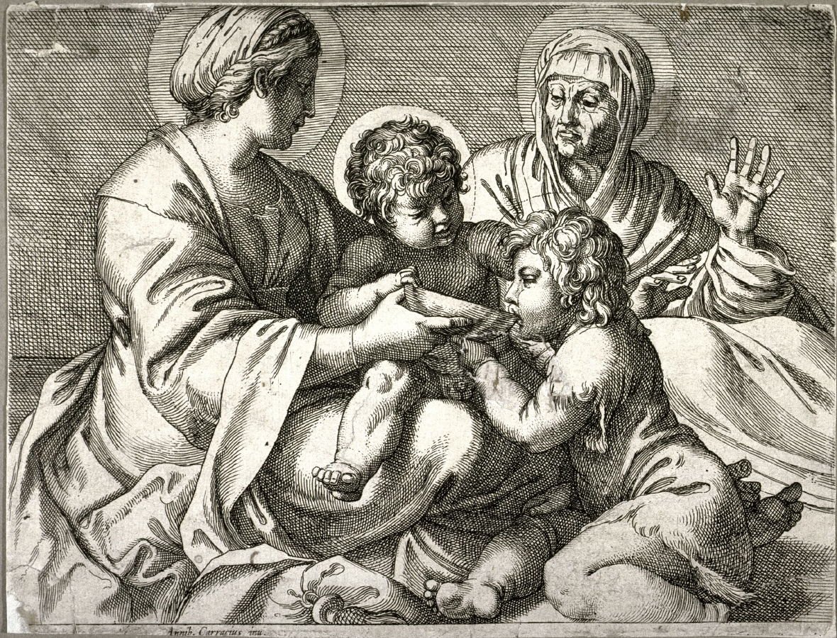 Madonna da taça de Annibale Carracci