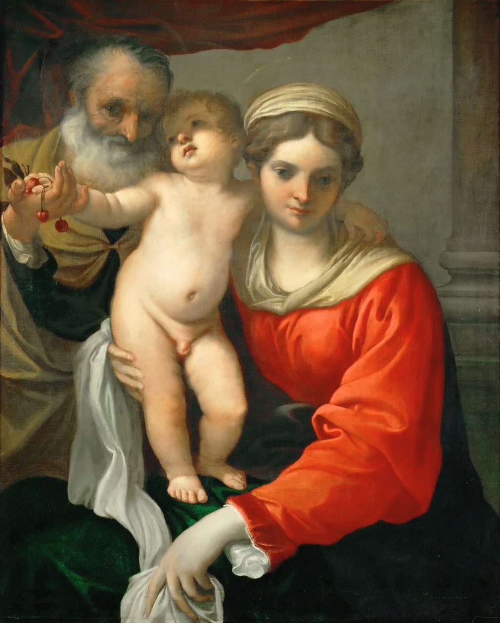 Madonna das cerejas de Annibale Carracci