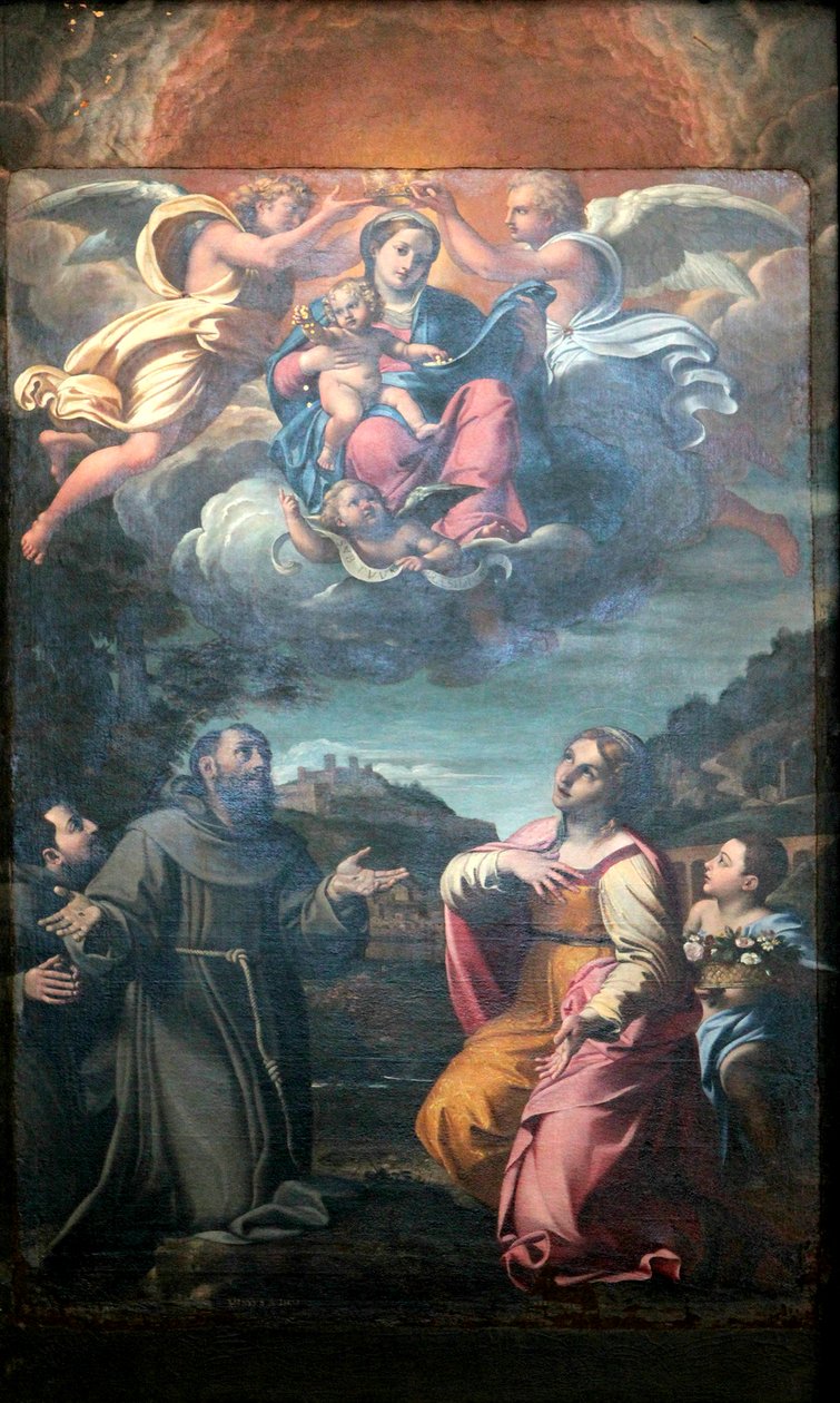 Madonna com Santos de Annibale Carracci