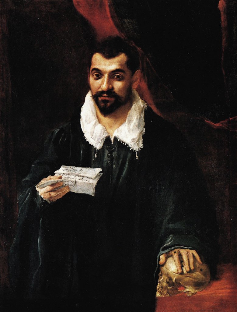 Retrato, de, doutor, Bossi de Annibale Carracci