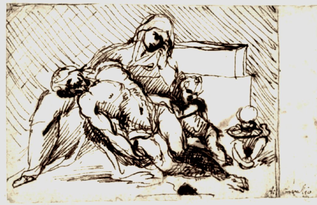 Esboço para Pieta de Annibale Carracci
