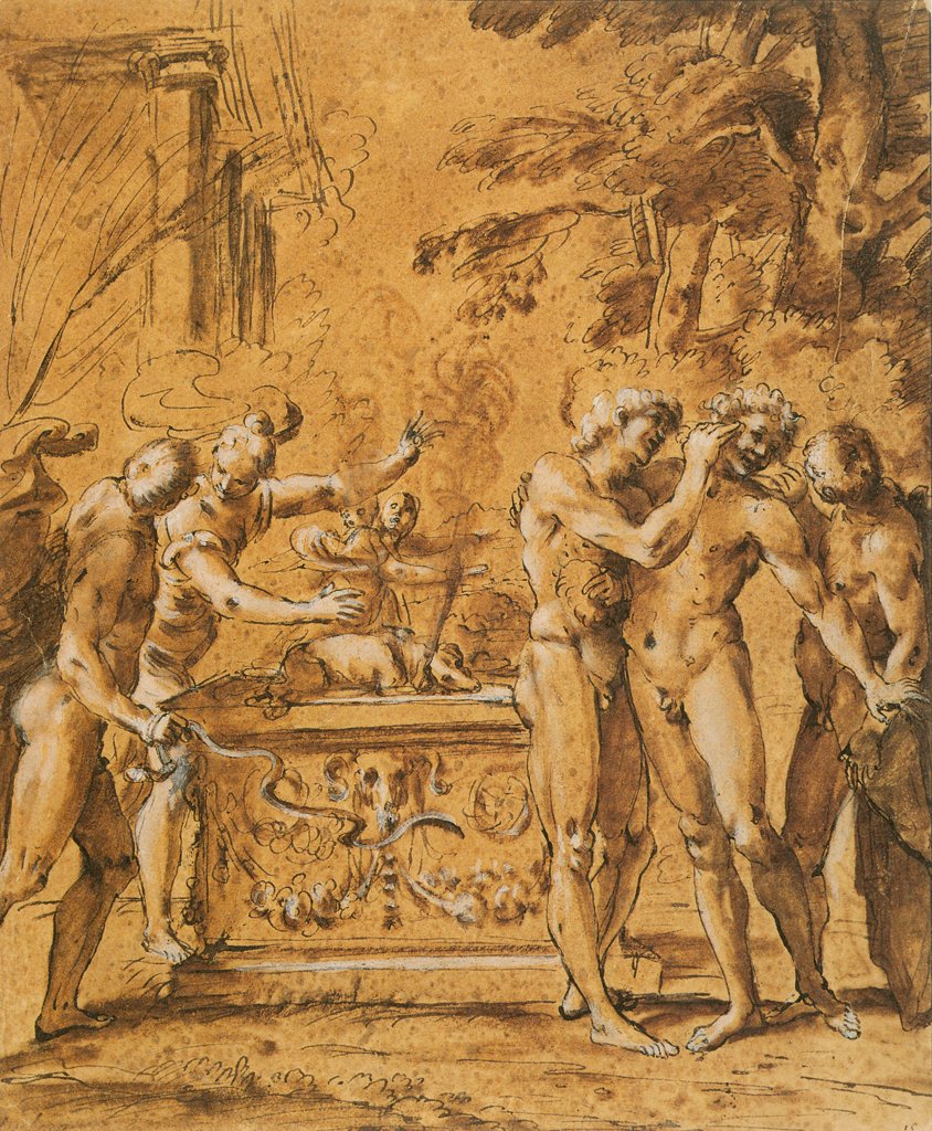 Estudo para Lupercalia de Annibale Carracci