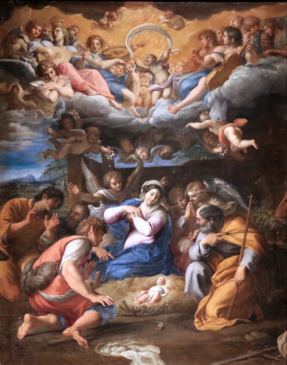 A adoração dos pastores de Annibale Carracci