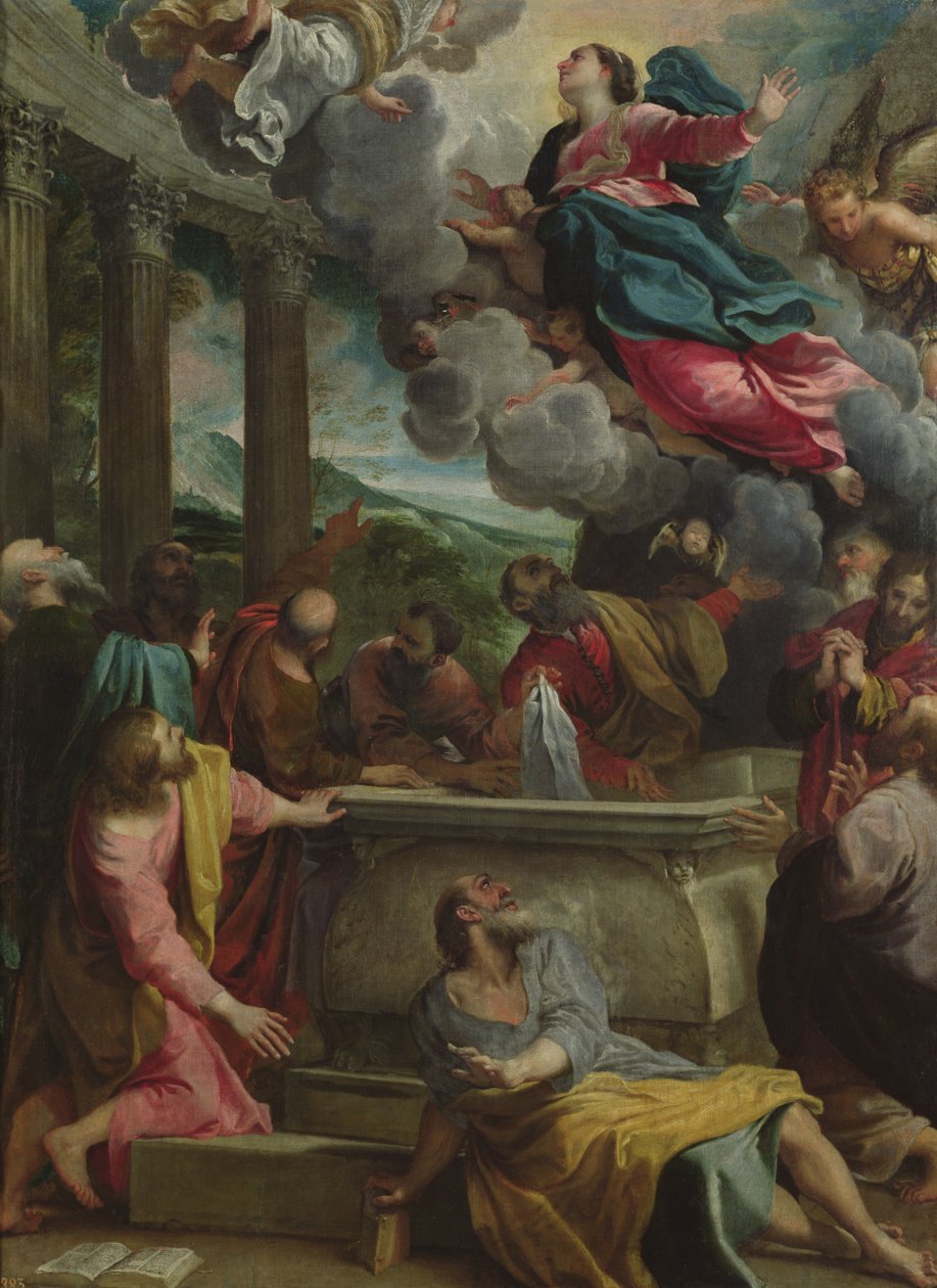 A Assunção da Virgem, c.1590 de Annibale Carracci
