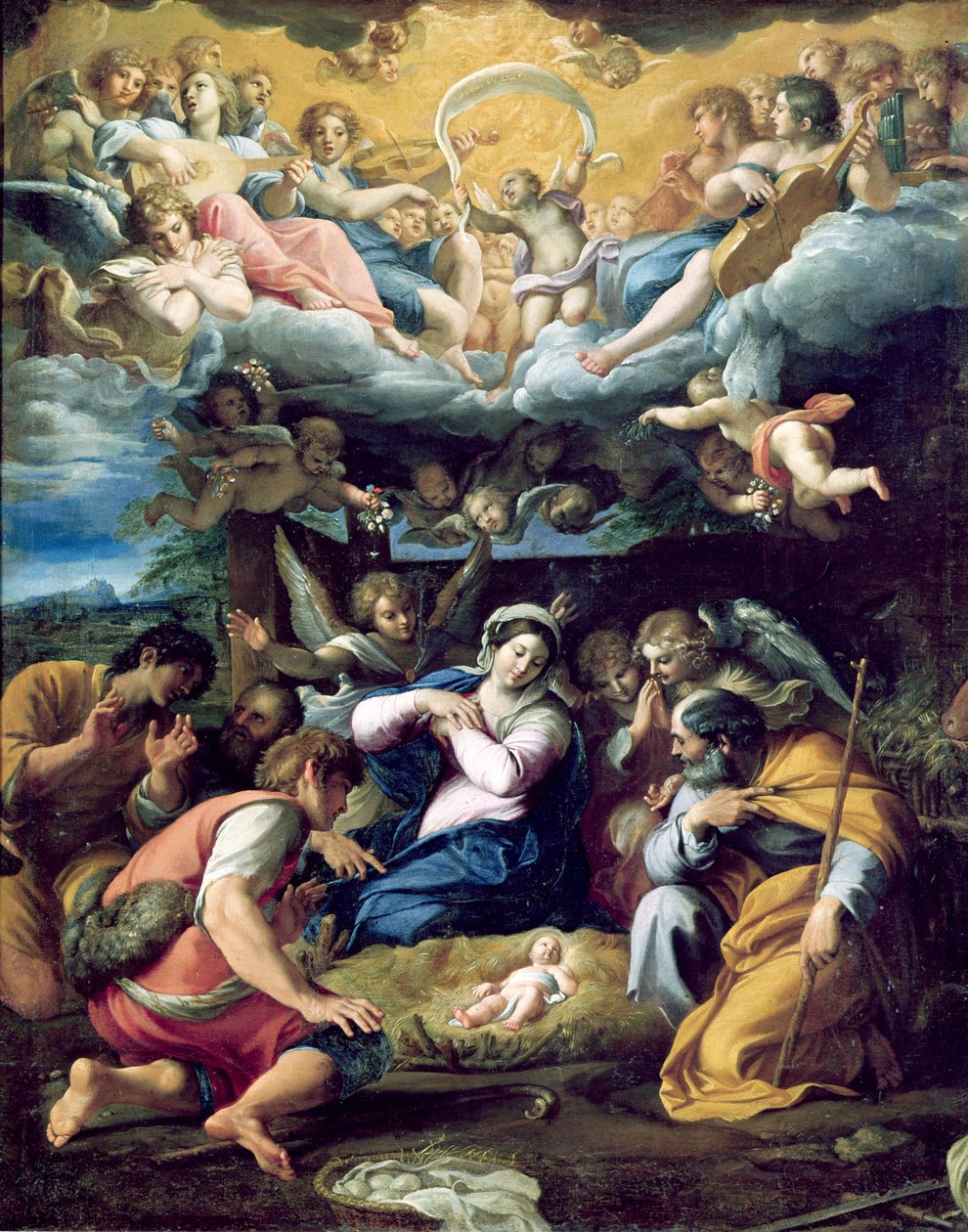 A Natividade, c.1596-98 de Annibale Carracci