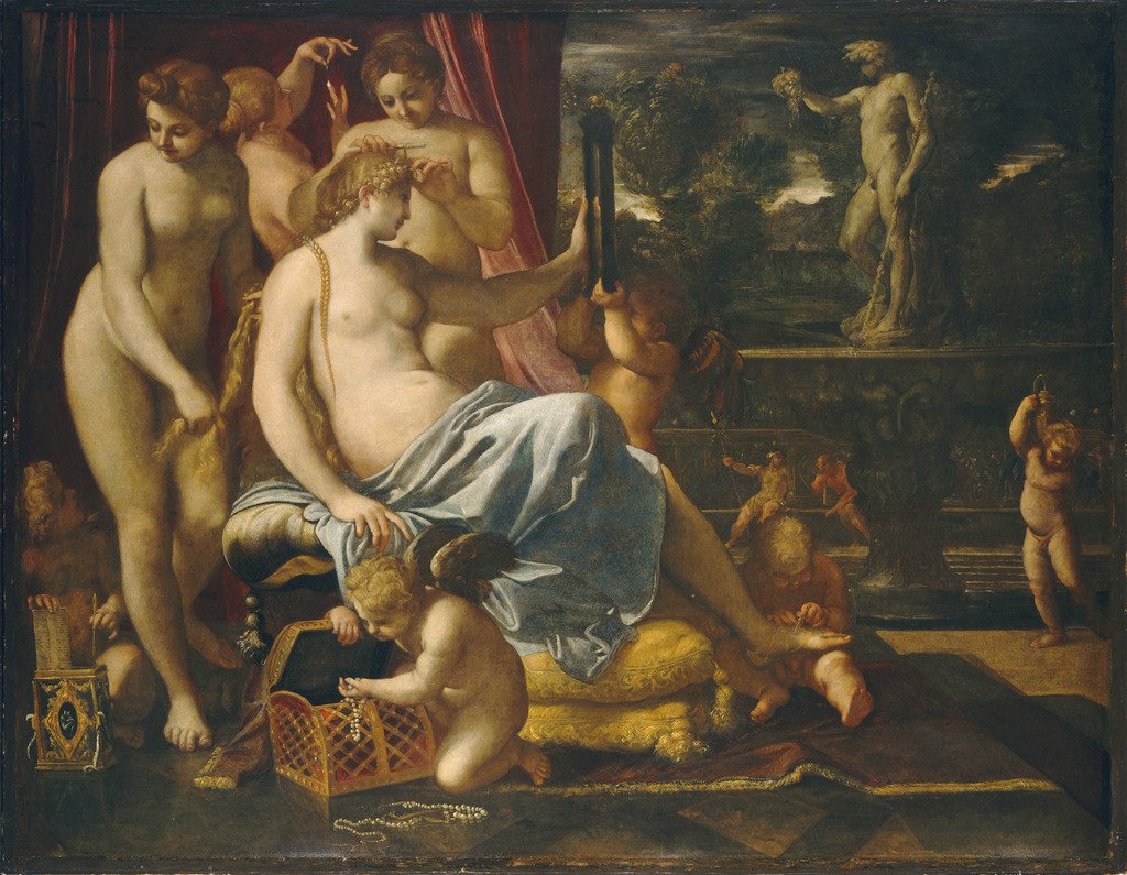 Vênus Adornada pelas Graças de Annibale Carracci