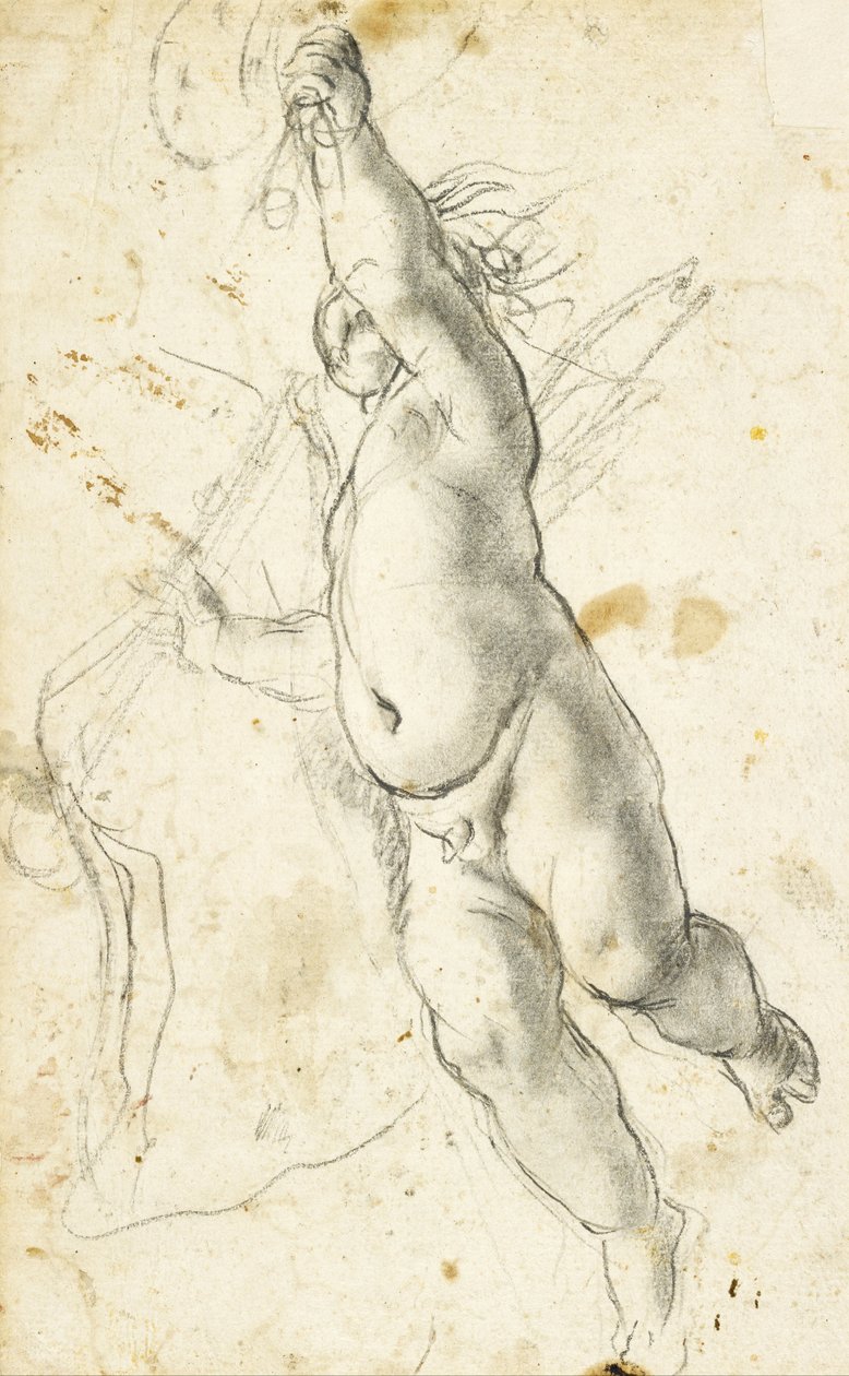 Voando Putto de Annibale Carracci