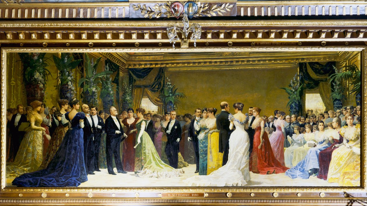 Dança em honra de Umberto I de Annibale Brugnoli