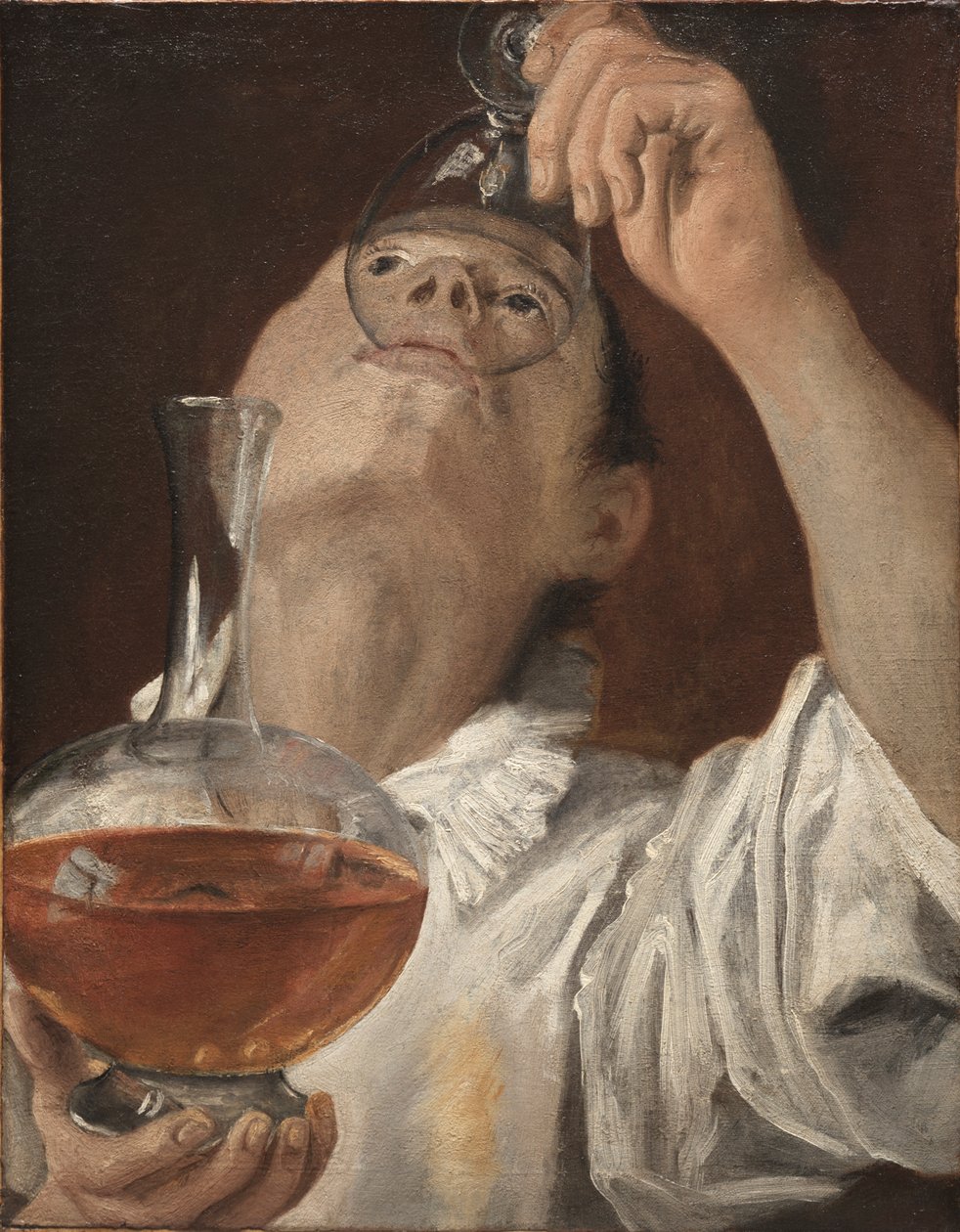 Menino bebendo de Annibale Carracci