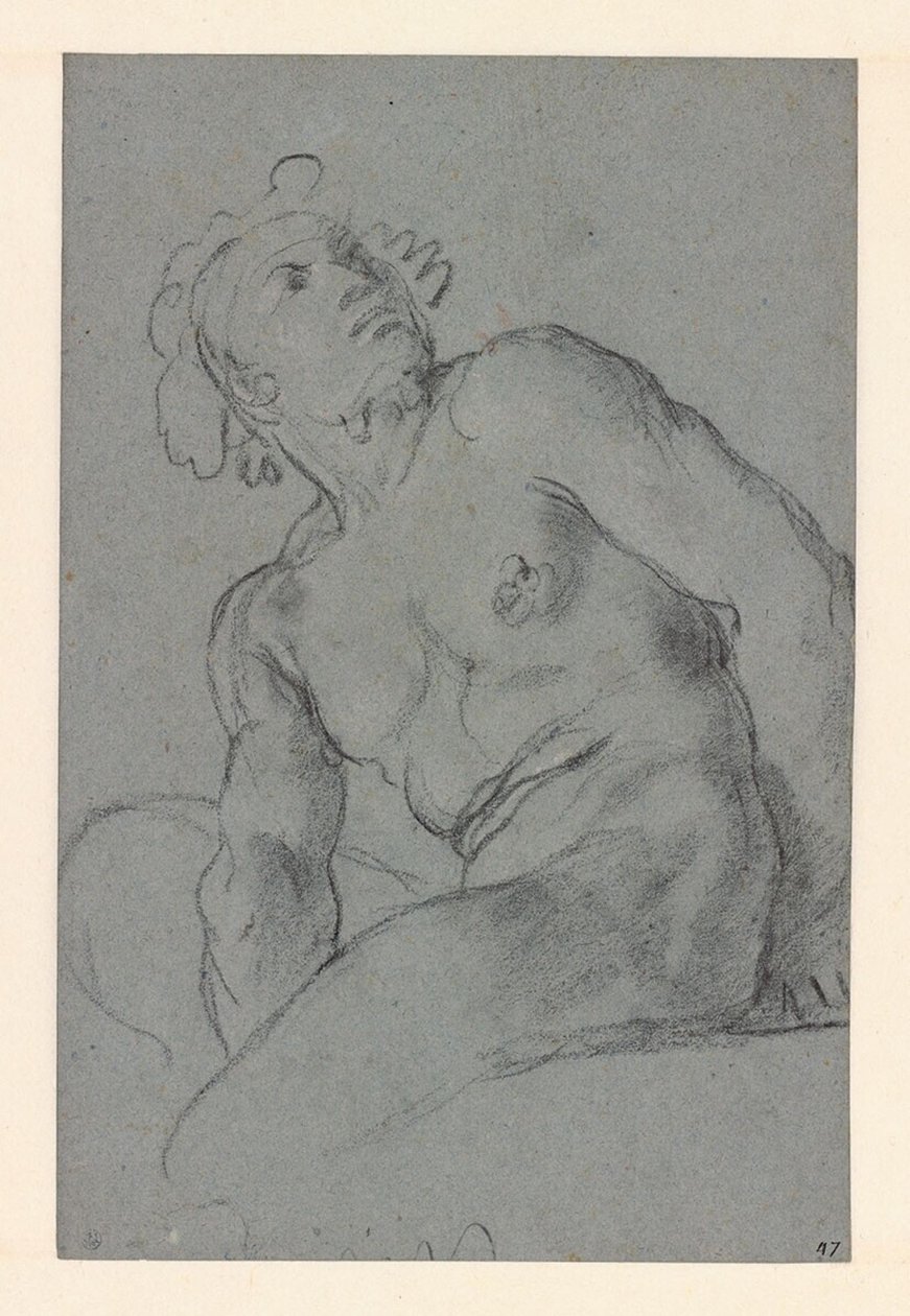 Carracci - Nu masculino sentado, I 183 (PK) de Annibale Carracci