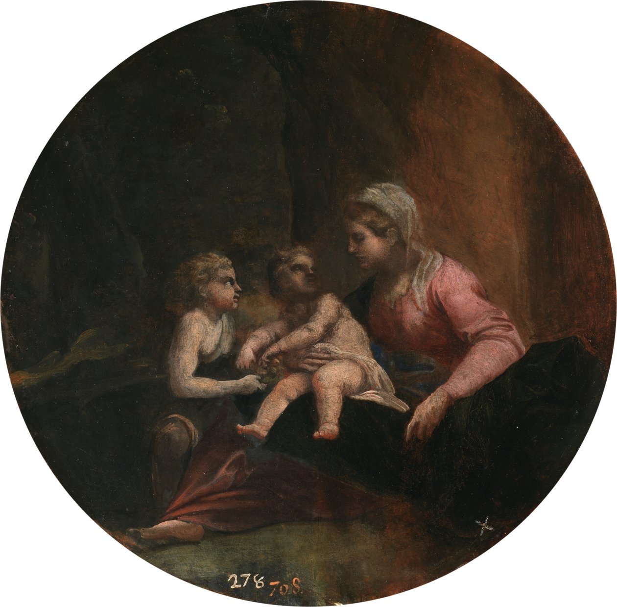 Carracci - A Virgem e o Menino com o Menino São João Batista, 1599 - 1600 de Annibale Carracci