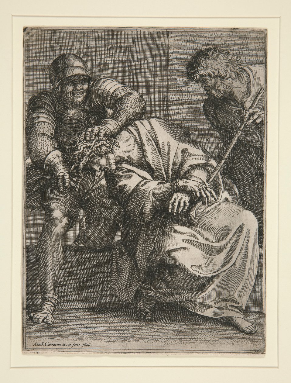 Cristo coroado de espinhos de Annibale Carracci