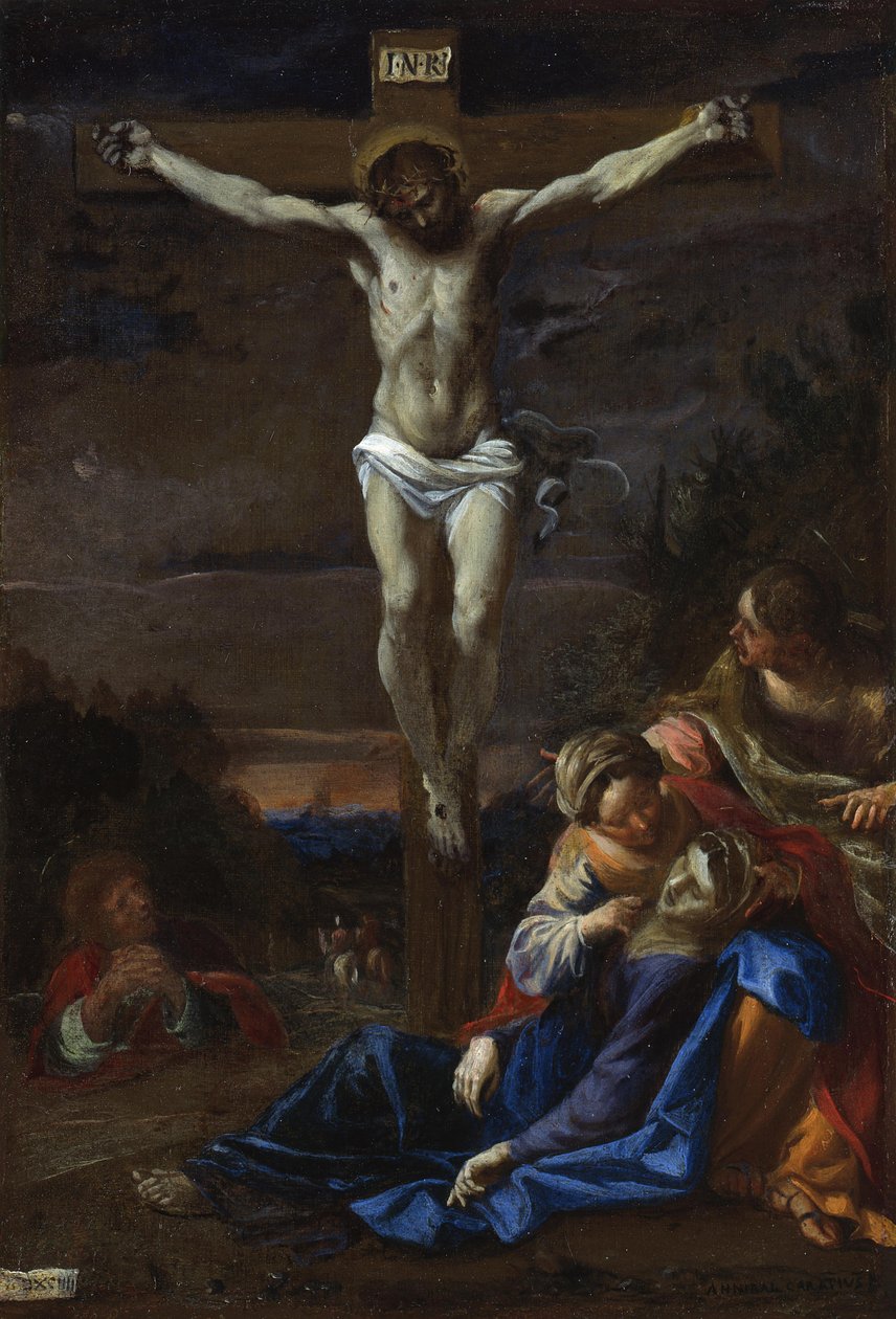 Cristo na cruz de Annibale Carracci