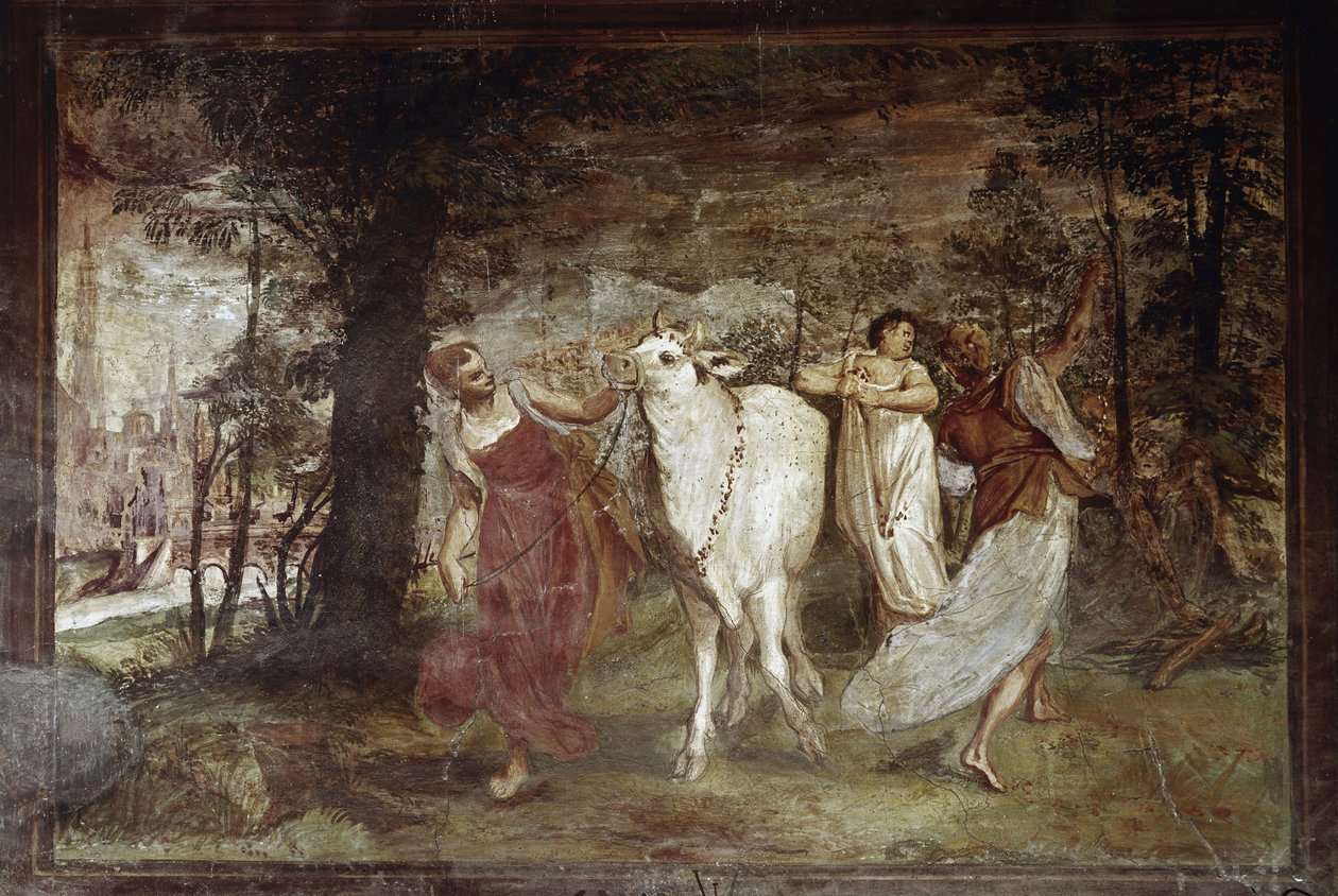 Europa liderando Júpiter (Fresco de Annibale Carracci