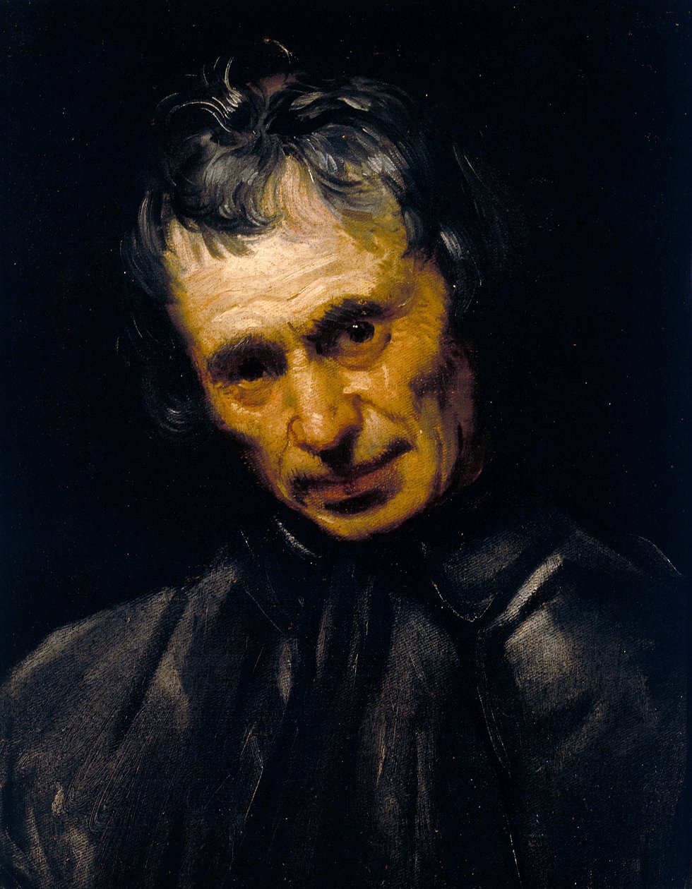 Cabeça de um homem velho de Annibale Carracci