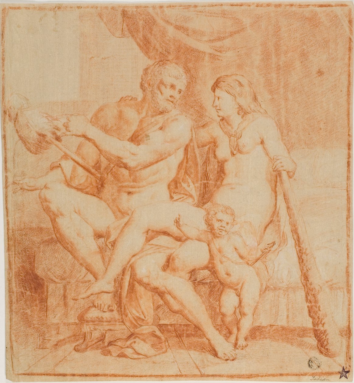 Hércules e Iole de Annibale Carracci