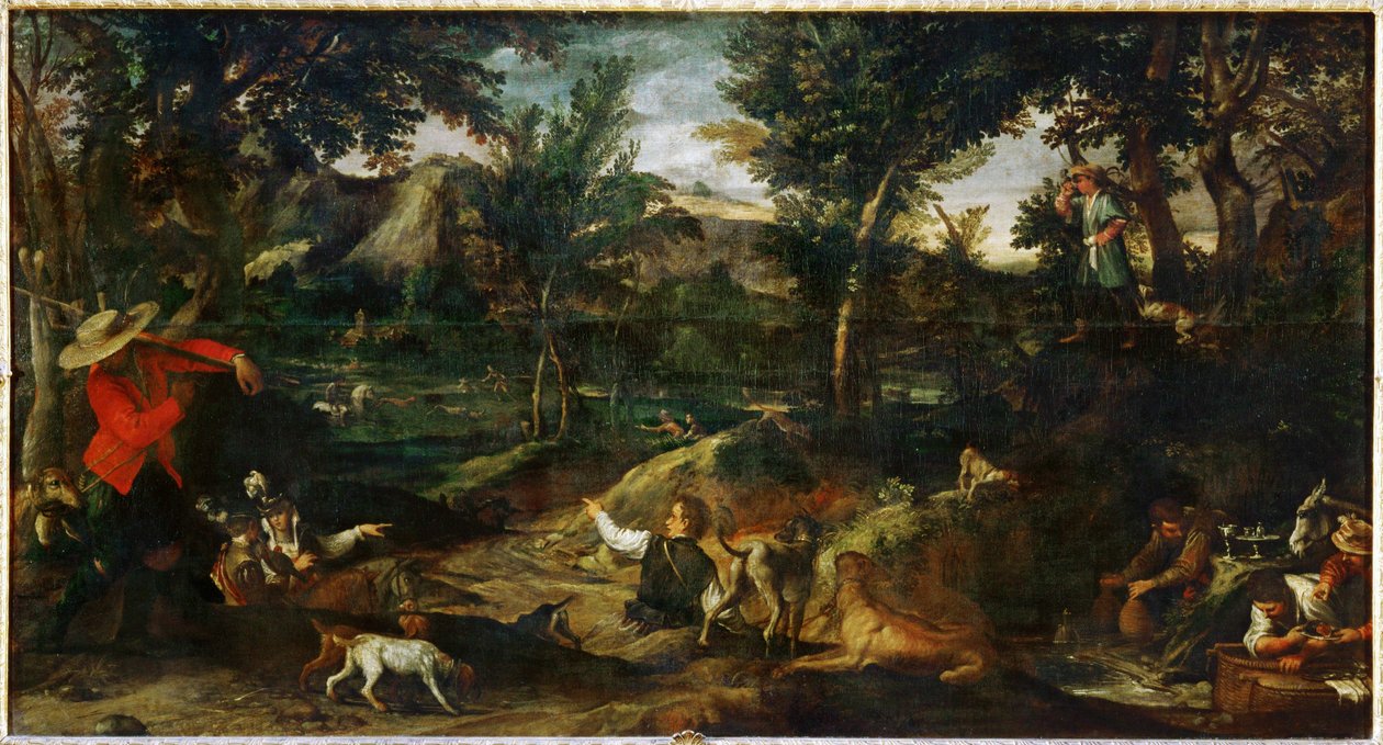 La chasse - a caça ... de Annibale Carracci