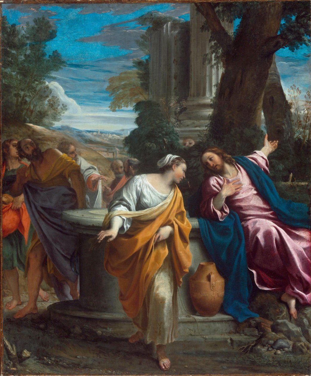 Cristo e o Samaritano de Annibale Carracci