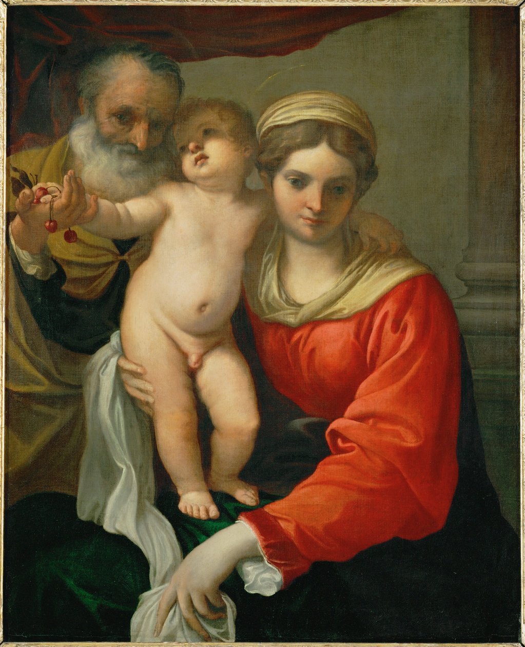 Madonna com cerejas ... de Annibale Carracci