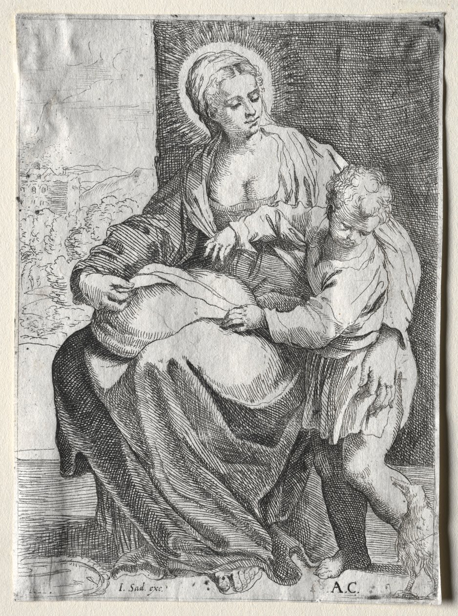 Madonna com o Corvo Branco, 1500s. de Annibale Carracci