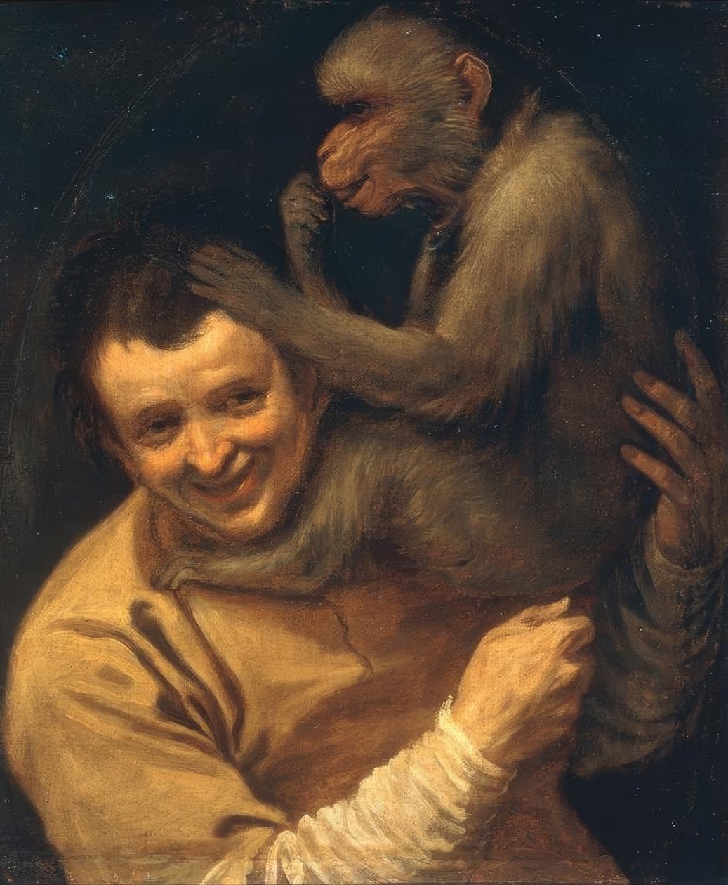 Homem com mil macacos de Annibale Carracci