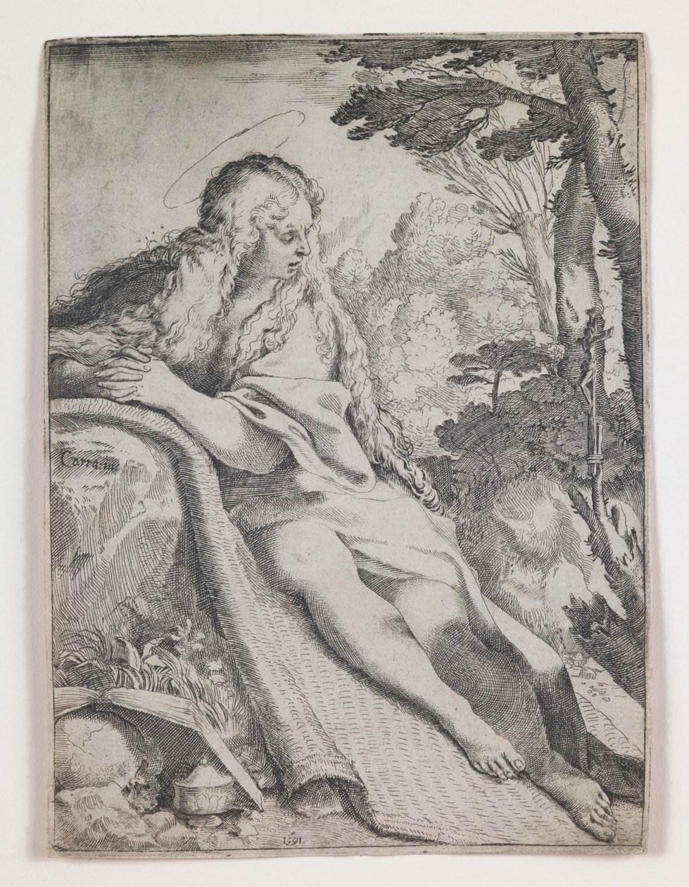 Maria Madalena no deserto de Annibale Carracci