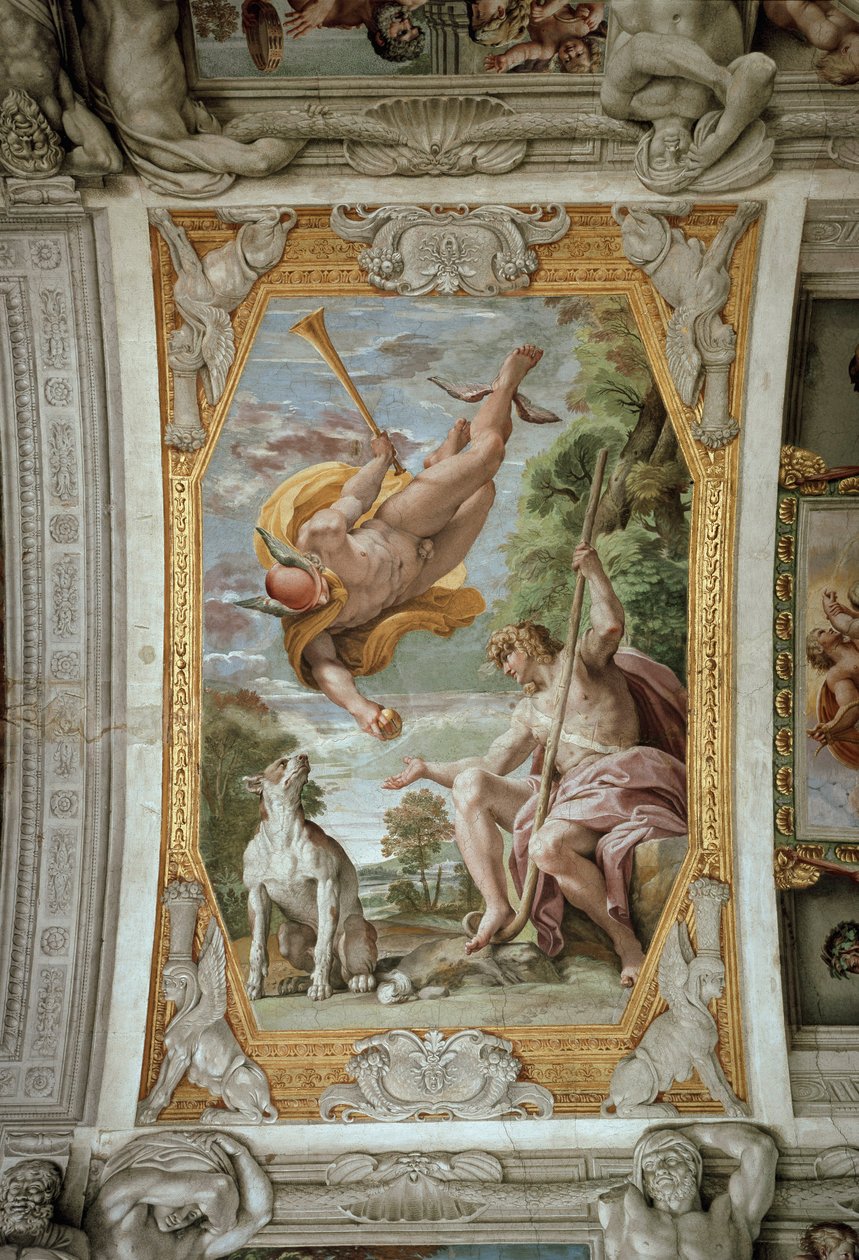 Mercúrio e Paris (Fresco de Annibale Carracci