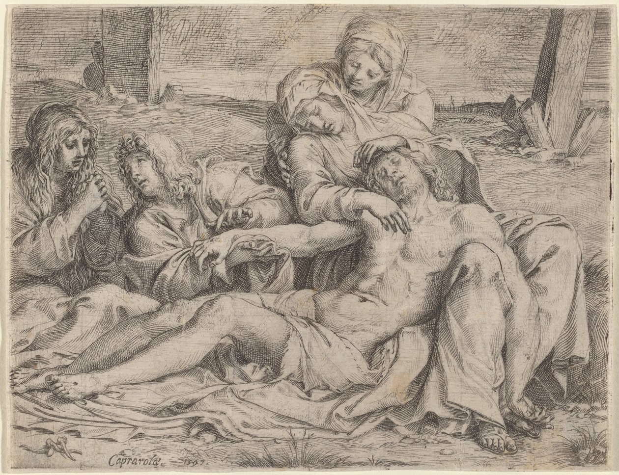 Pietà (o "Cristo de Caprarola") de Annibale Carracci