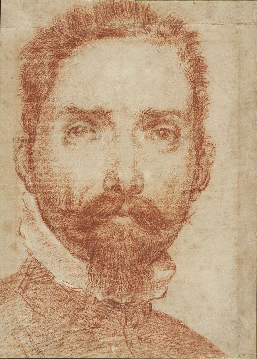 Retrato do alaudista Giulio Mascheroni de Annibale Carracci