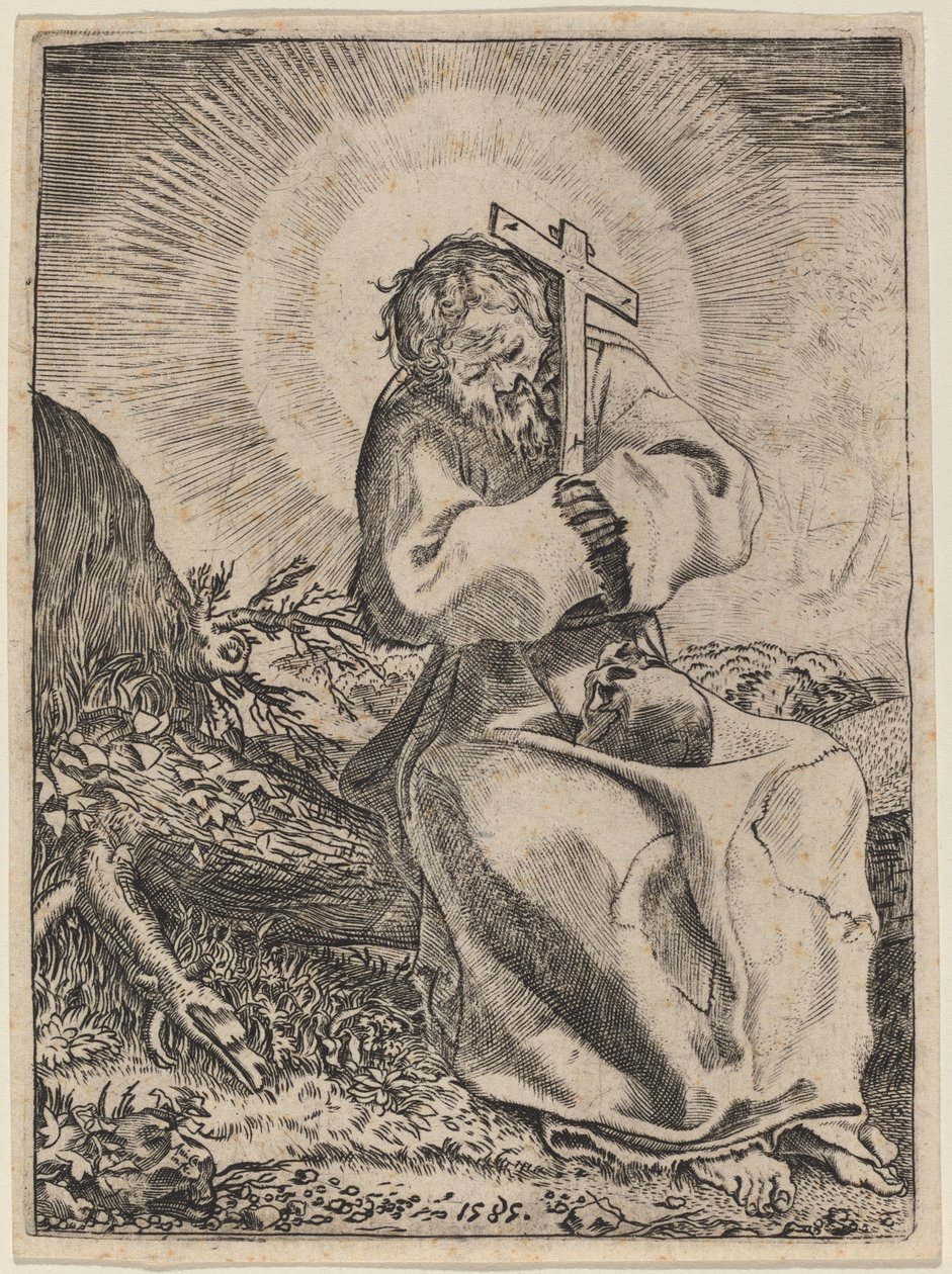 Saint Francis of Assisi de Annibale Carracci