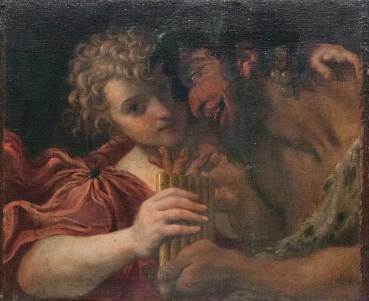 Satyr e pastor de Annibale Carracci