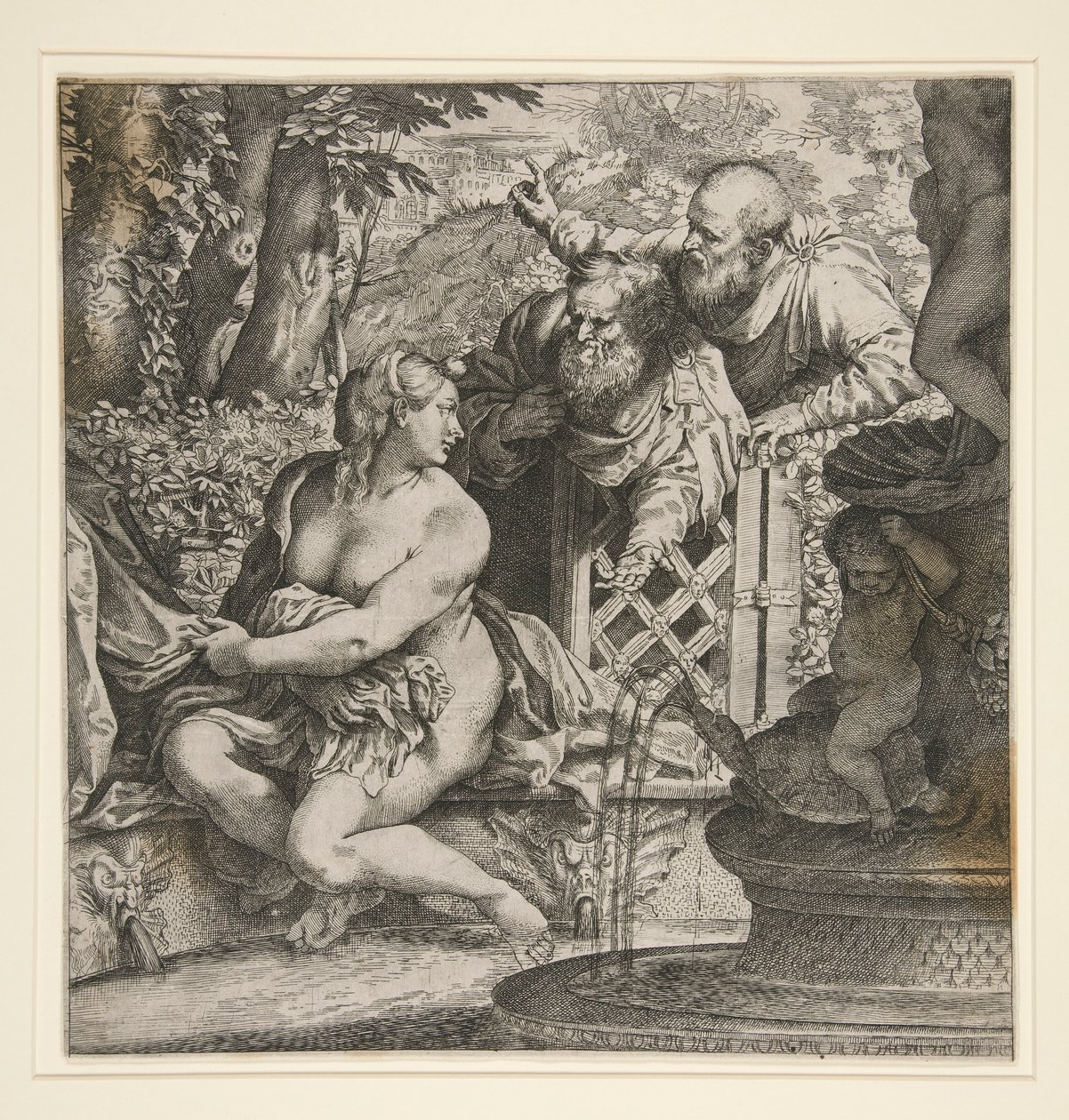 Susannah e os anciãos de Annibale Carracci