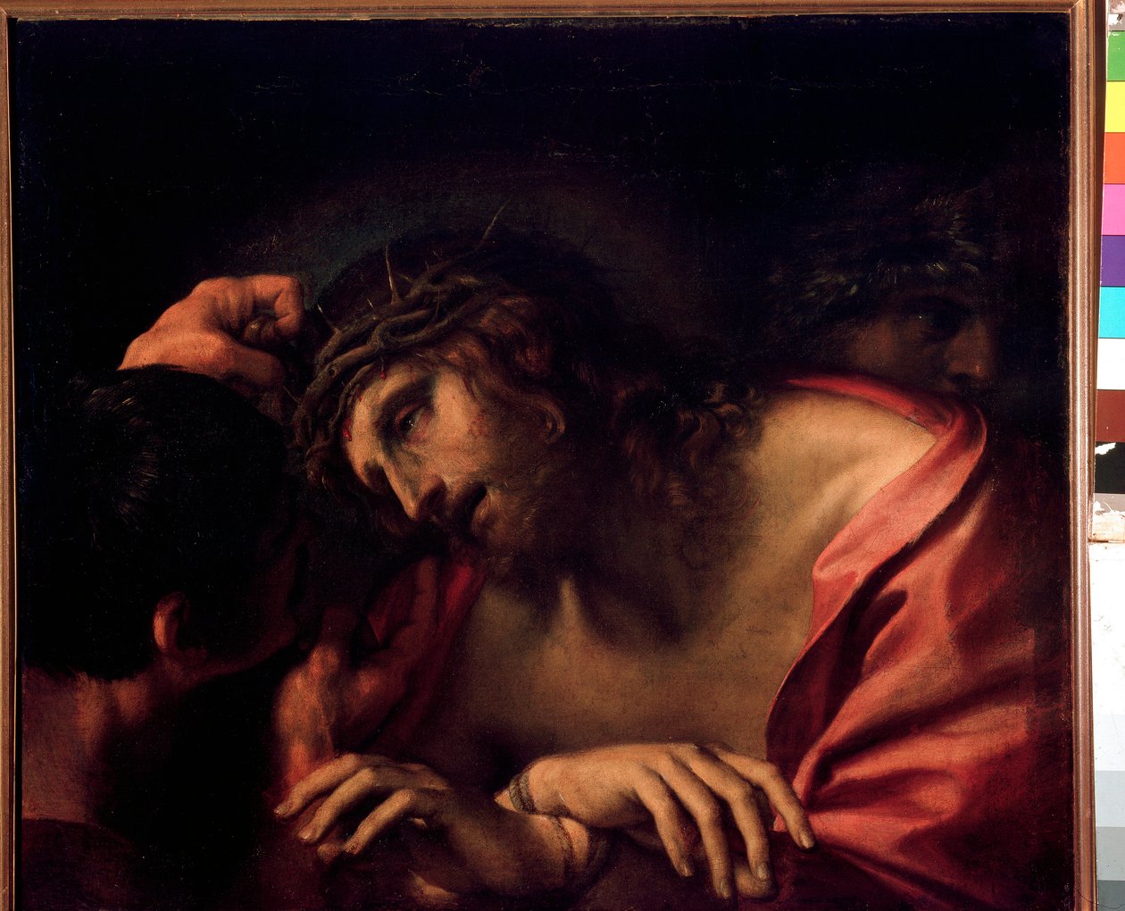 A Derisão de Cristo Pintura de Annibale Carracci (Annibal Carrache de Annibale Carracci