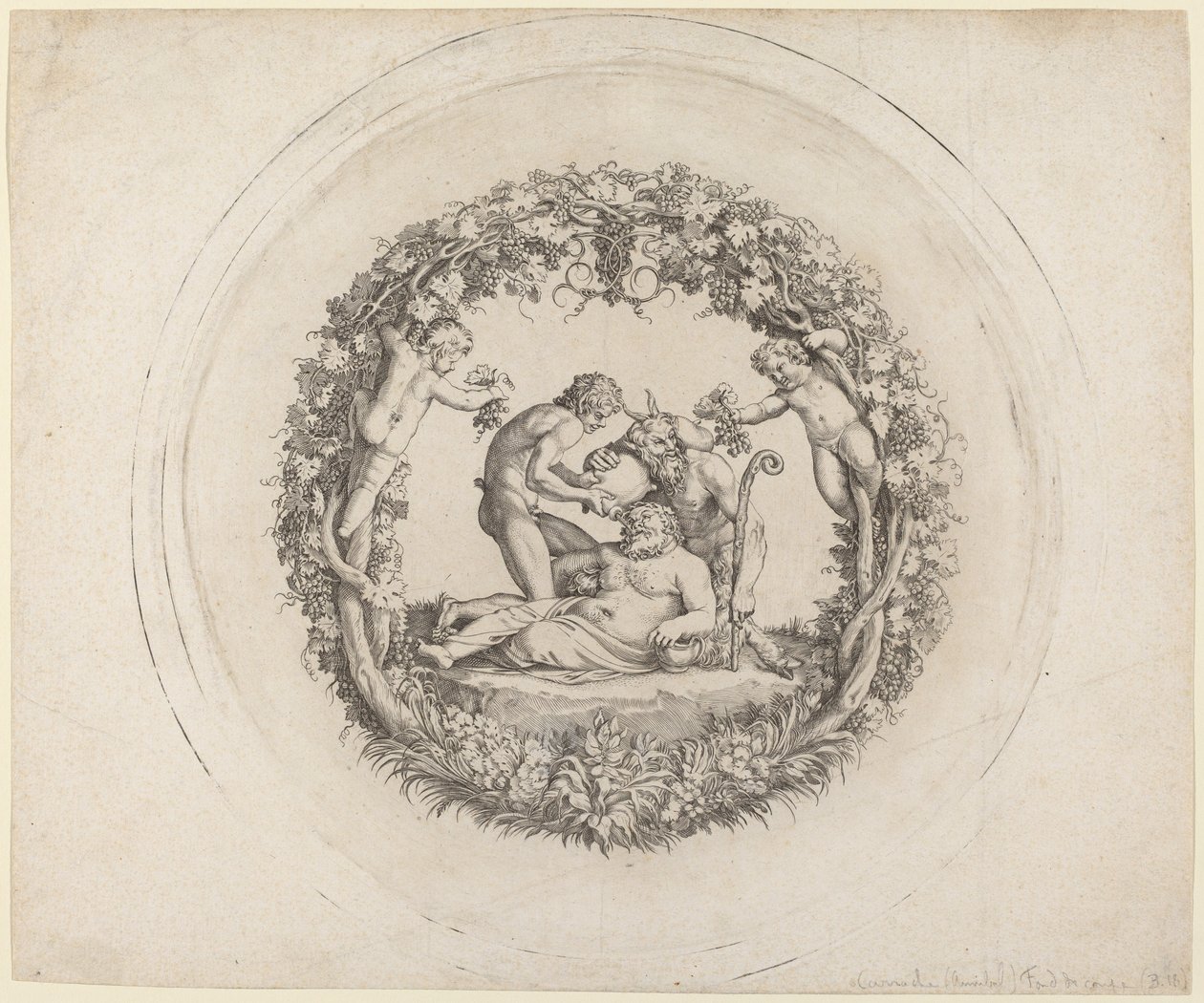 O Silenus Bêbado ( "O Tazza Farnese") de Annibale Carracci