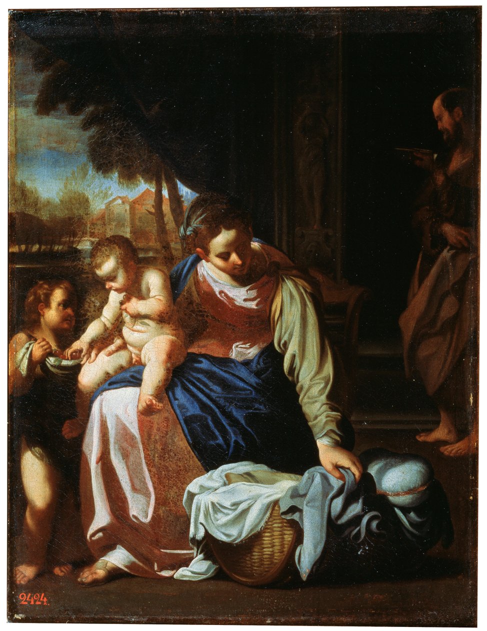 A Sagrada Família, final do século XVI ou início do século XVII de Annibale Carracci