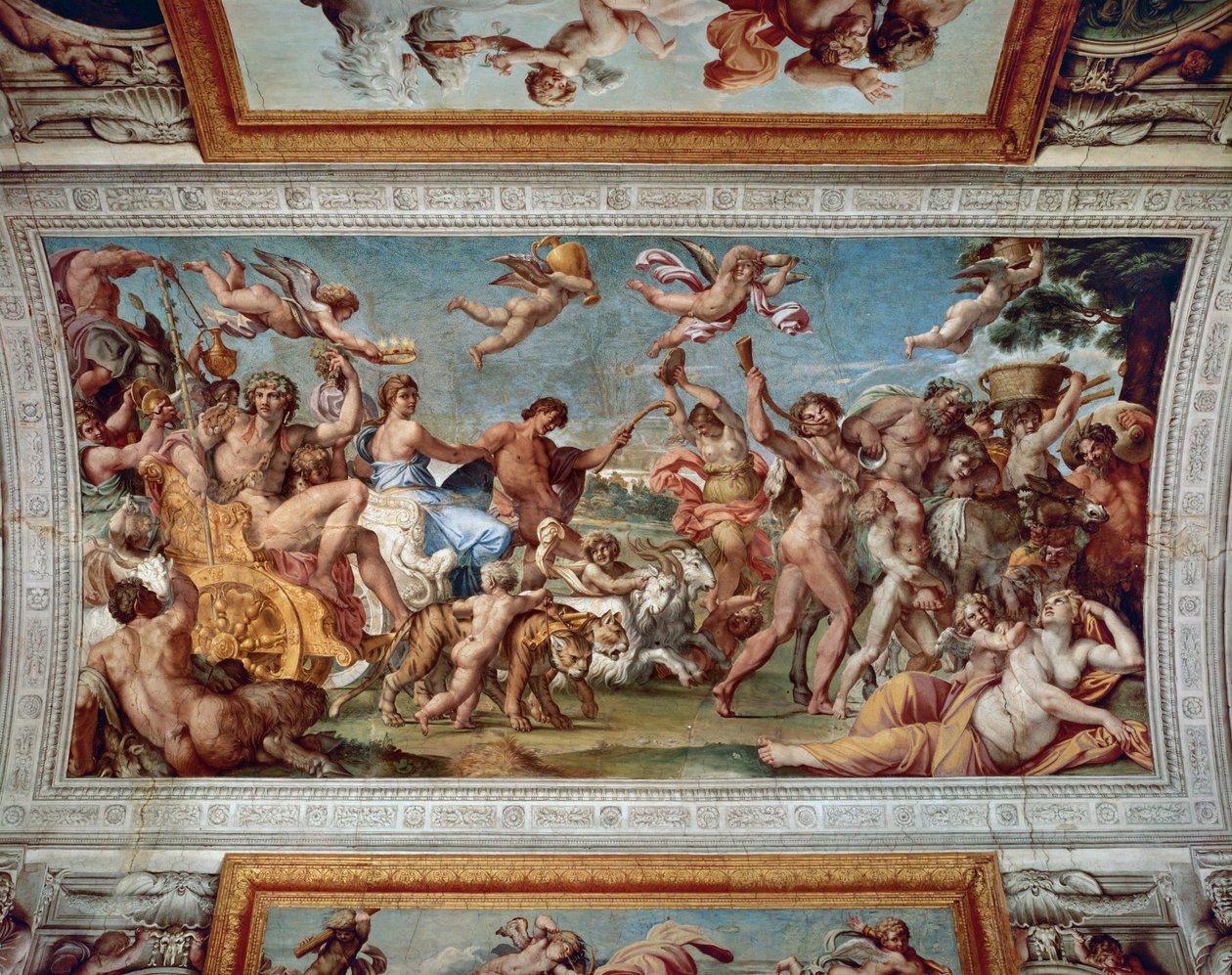 Triunfo de Baco e Ariadne ... de Annibale Carracci